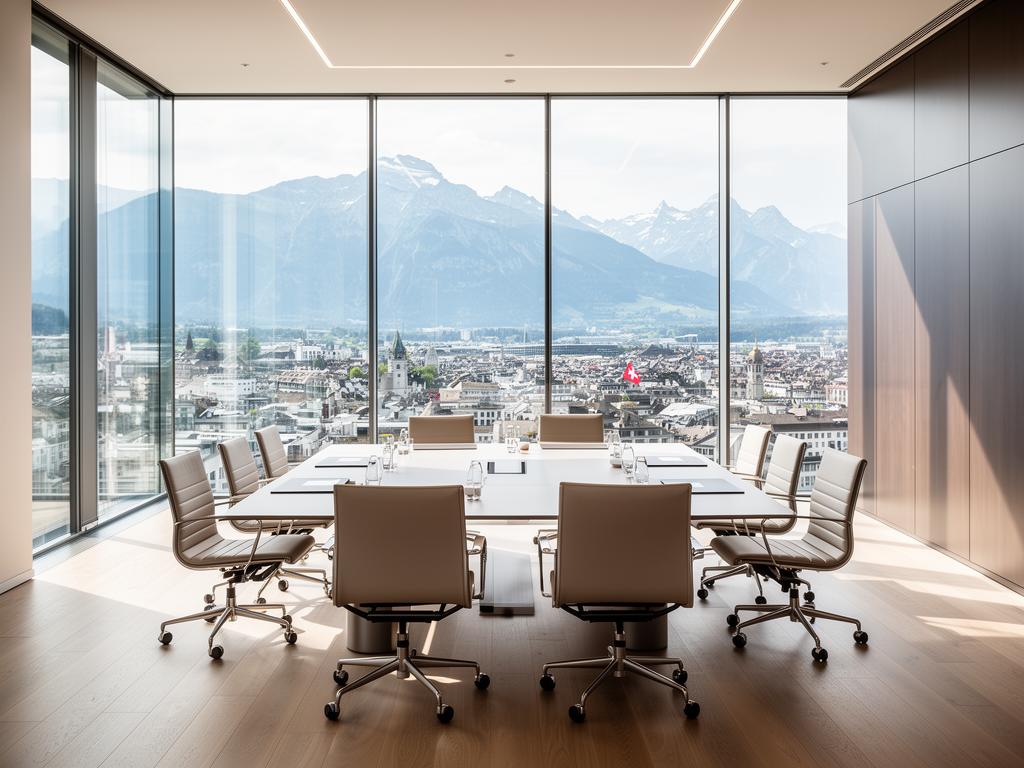 Swiss business district
